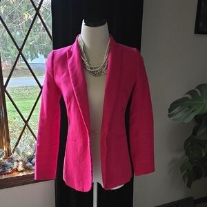 J Crew Sz O Linen Blend Blazer
